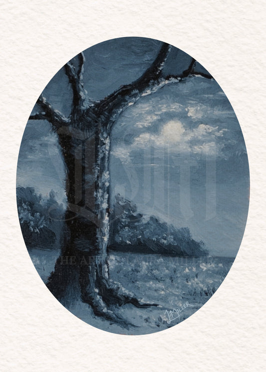 Bathed in Moonlight - Limited Edition Miniature Unframed Fine Art Print