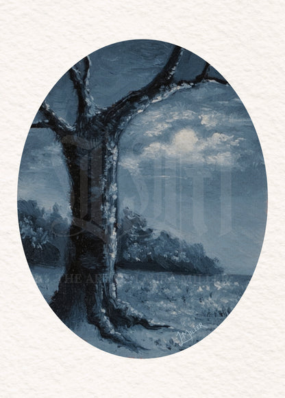 Bathed in Moonlight - Limited Edition Miniature Unframed Fine Art Print