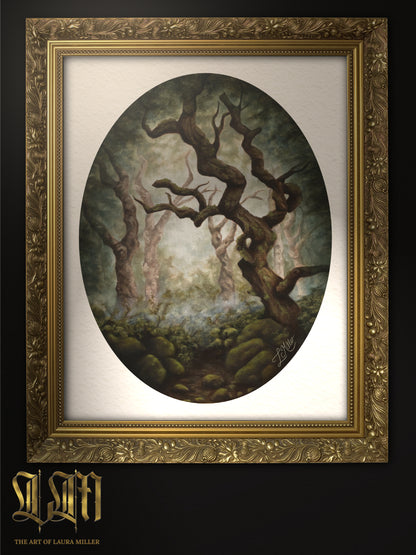 "Misty Woodland"  Unframed Fine Art Print