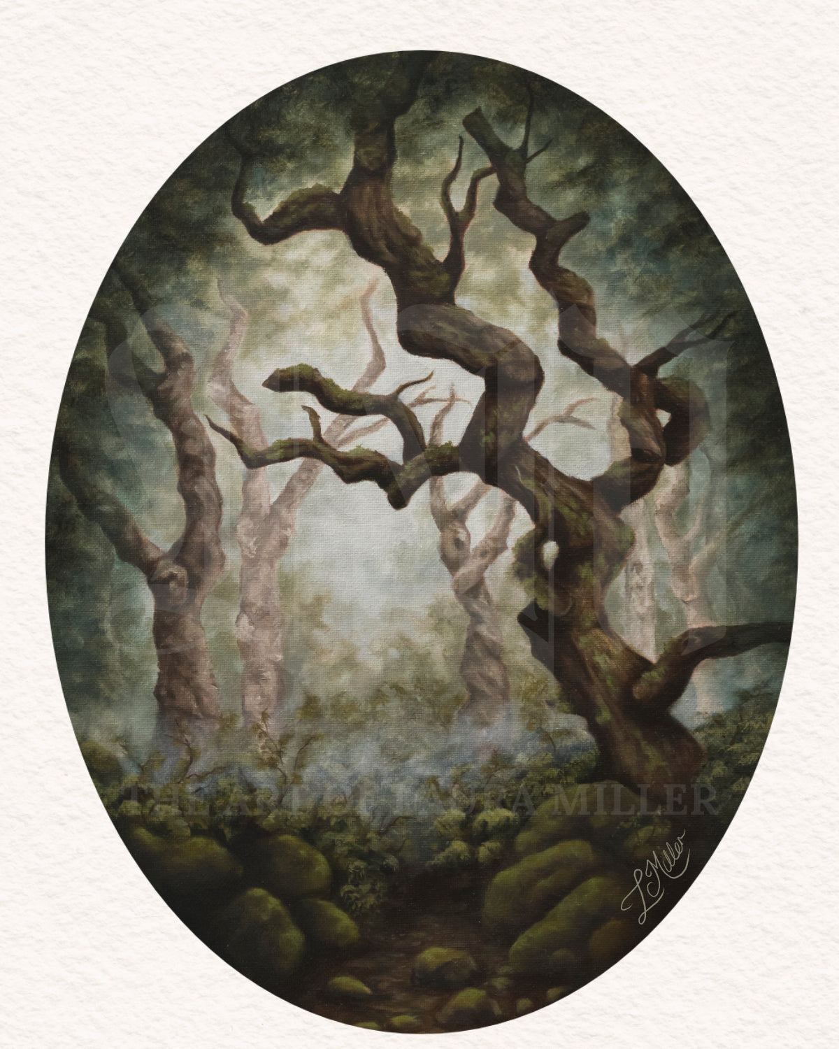 "Misty Woodland"  Unframed Fine Art Print
