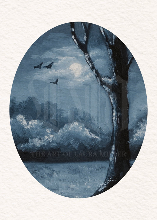 Nocturnal Flight - Limited Edition Miniature Unframed Fine Art Print