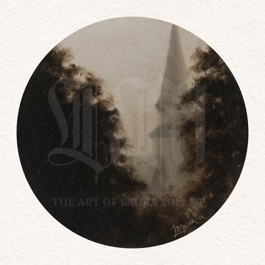 Veiled Spire - Unframed Fine Art Print